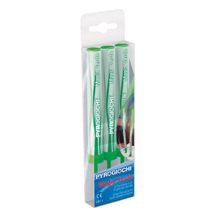 3 x Green Flame Ice Fountain-41031 pk 20/3