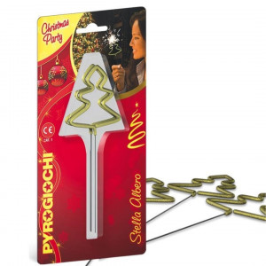 4 x Christmas Tree Sprk-Gold Dipped-41062 pk 12/4
