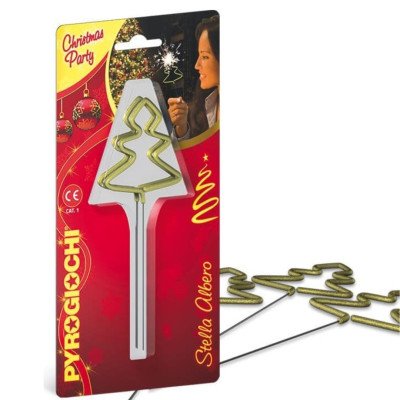 4 x Christmas Tree Sprk-Gold Dipped-41062 pk 12/4