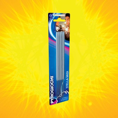 18cm Stella Midi Sprk (pk of 10)-41113 pk 24/10