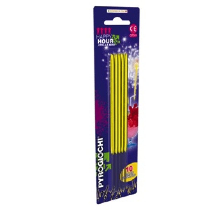 15.5cm Bright Yellw Sprk (pk of 10)-41124 pk 12/10