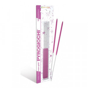 18cm Midi Rose Gold Sprk (pk of 10)-41268 pk 12/10