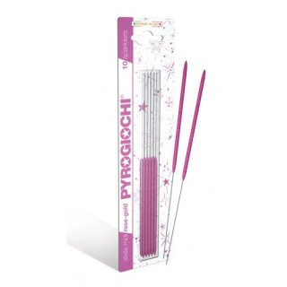 18cm Midi Rose Gold Sprk (pk of 10)-41268 pk 12/10