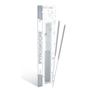 18cm Midi Silver Sprk (pk of 10)-41269 pk 12/10