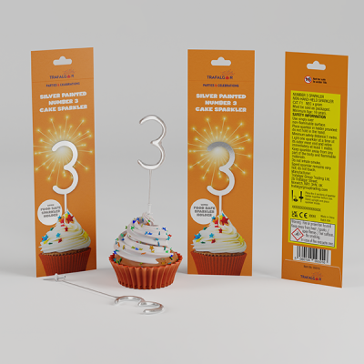 Number 3 Sparkler - 93016 pk 24/1