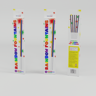 Hand Held Rainbow Colour Fountain - 93337 pk 24/5
