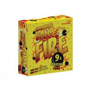 9 x Crackling Balls of Fire-CM41097 pk 2/20/9