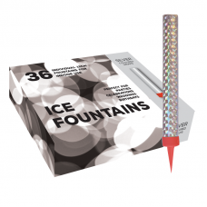 36 x Ice Fountains-Silver Wrap-IC1200 pk 12/36