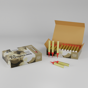 36 x Ice Fountains-Gold Wrap-IC1201 pk 12/36