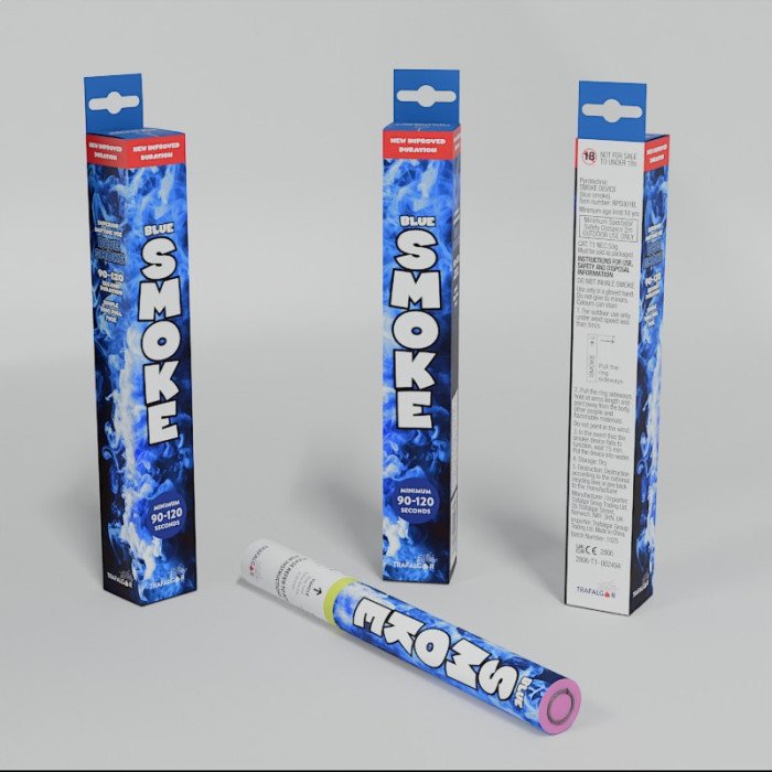 Handheld Daytime Col Smoke-Blue-RPS001B pk 18/1
