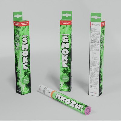 Handheld Daytime Col Smoke-Green-RPS001G pk 18/1