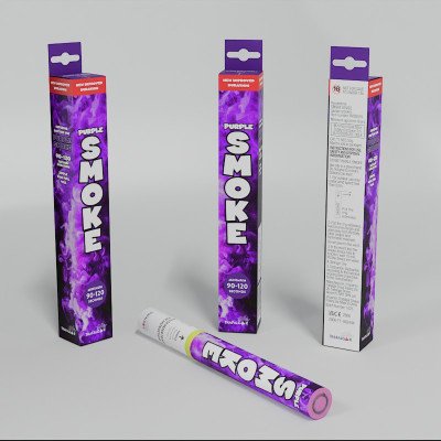 Handheld Daytime Col Smoke-Purple-RPS001V pk 18/1