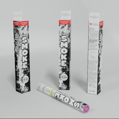 Handheld Daytime Col Smoke-White-RPS001W pk 18/1