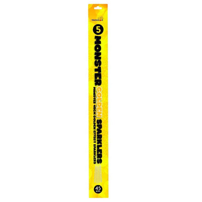 45cm Monster Gold Sprk (pk of 5)-SP0418 pk 2/72/5