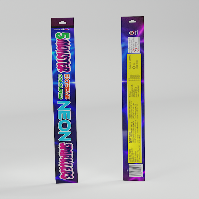 45cm Monster Neon Sprk (pk of 5)-SP0420 2/72/5