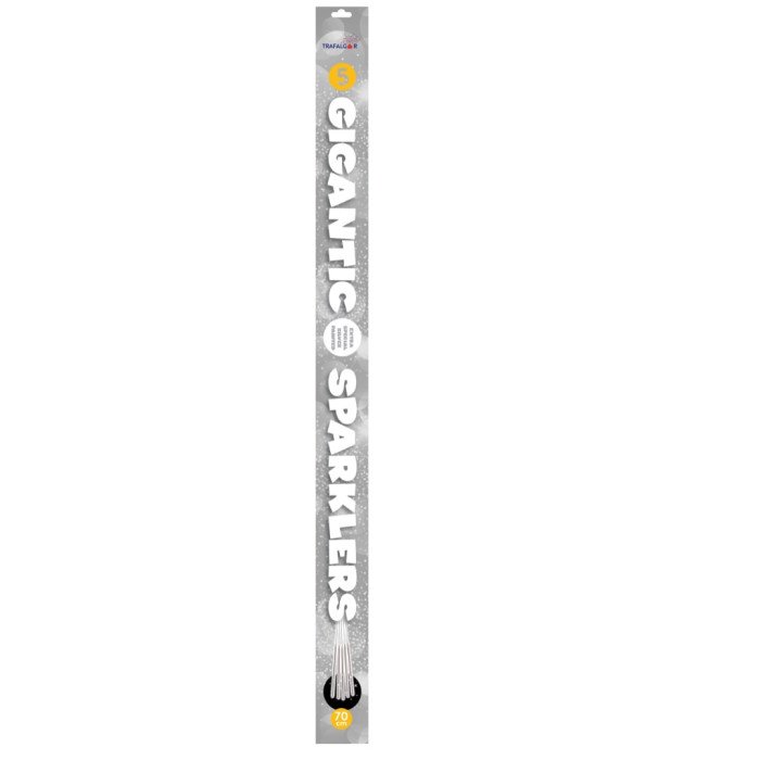 70cm Silver Dipped Sprk (pk of 5)-SP0427 pk 2/24/5