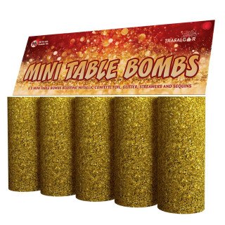 Mini Table Bombs Glitter (pk of 5)-TB0500A pk 24/5 Mini Table Bombs Glitter (pk of 5)-TB0500A pk 24/5